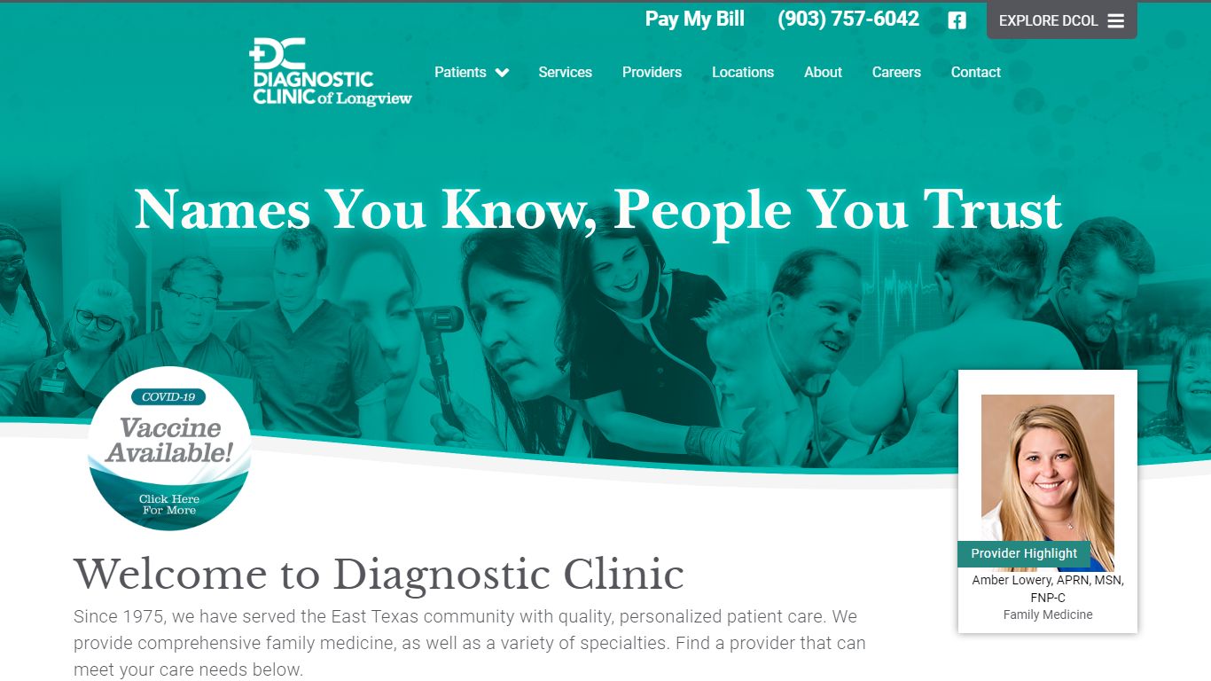 Diagnostic Clinic of Longview (Homepage) - Diagnostic Clinic of Longview